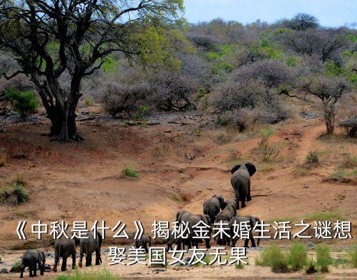 《中秋是什么》揭秘金未婚生活之謎想娶美國(guó)女友無(wú)果