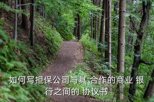 如何寫擔(dān)保公司與其 合作的商業(yè) 銀行之間的 協(xié)議書