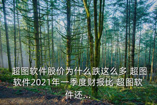  超圖軟件股價為什么跌這么多 超圖軟件2021年一季度財報比 超圖軟件還...