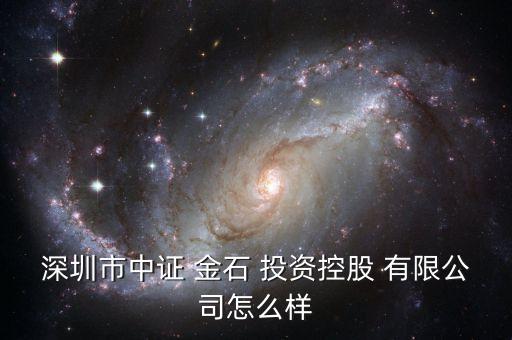 深圳市中證 金石 投資控股 有限公司怎么樣