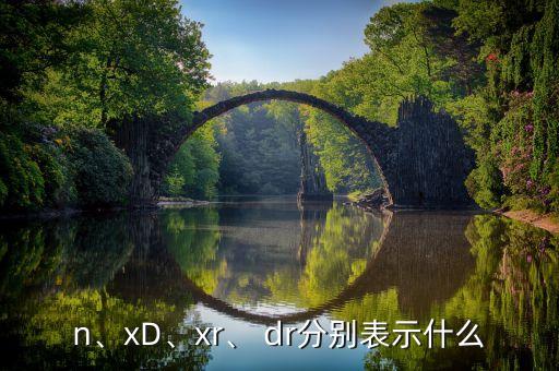 n、xD、xr、 dr分別表示什么