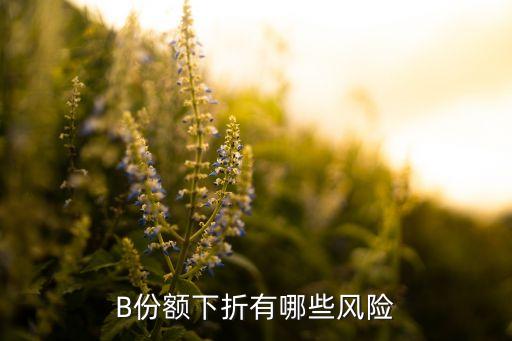 B份額下折有哪些風(fēng)險(xiǎn)