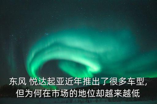 東風(fēng) 悅達(dá)起亞近年推出了很多車型,但為何在市場的地位卻越來越低