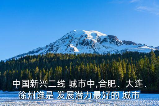 中國新興二線 城市中,合肥、大連、徐州誰是 發(fā)展?jié)摿ψ詈玫?城市