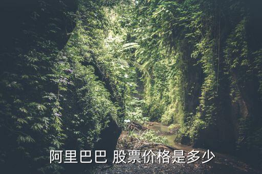  阿里巴巴 股票價格是多少