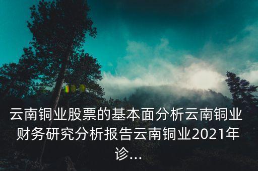 云南銅業(yè)股票的基本面分析云南銅業(yè) 財(cái)務(wù)研究分析報(bào)告云南銅業(yè)2021年診...