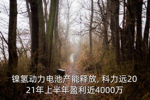 鎳氫動力電池產(chǎn)能釋放, 科力遠2021年上半年盈利近4000萬