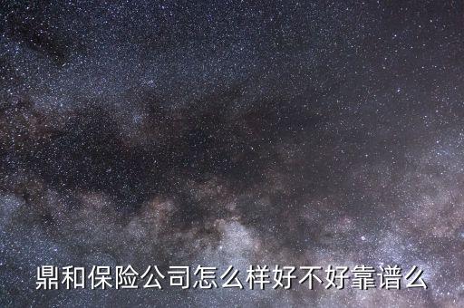 鼎和保險公司怎么樣好不好靠譜么