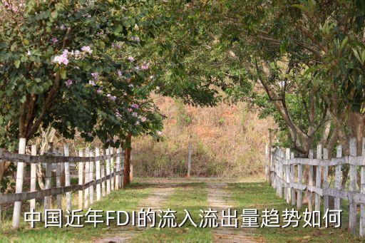 中國近年FDI的流入流出量趨勢如何