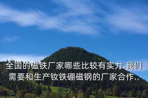 全國的磁鐵廠家哪些比較有實力.我們需要和生產(chǎn)釹鐵硼磁鋼的廠家合作...