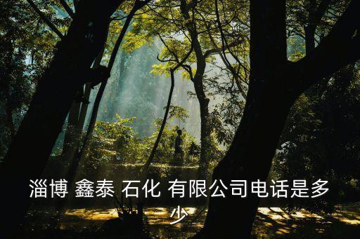 淄博 鑫泰 石化 有限公司電話(huà)是多少