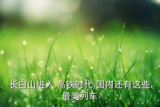 長(zhǎng)白山進(jìn)入 高鐵時(shí)代,國內(nèi)還有這些最美列車