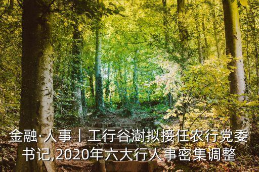 金融·人事丨工行谷澍擬接任農(nóng)行黨委書記,2020年六大行人事密集調(diào)整