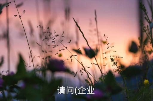 請(qǐng)問(企業(yè)