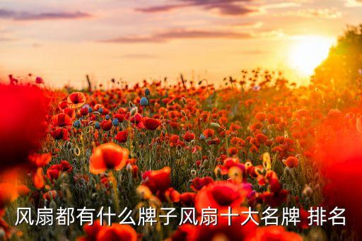 風(fēng)扇都有什么牌子風(fēng)扇十大名牌 排名