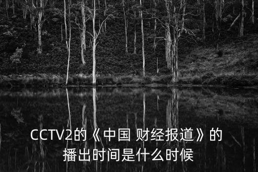 CCTV2的《中國 財經(jīng)報道》的 播出時間是什么時候