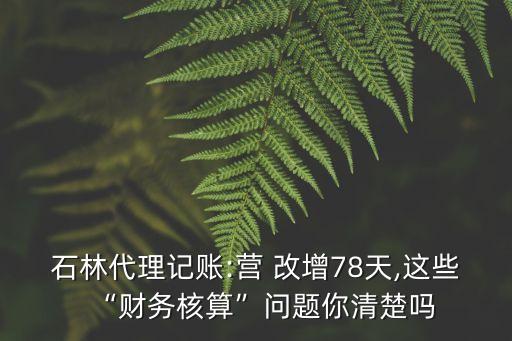 石林代理記賬:營 改增78天,這些“財務(wù)核算”問題你清楚嗎