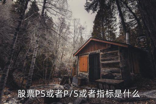  股票PS或者P/S或者指標(biāo)是什么