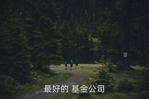 最好的 基金公司