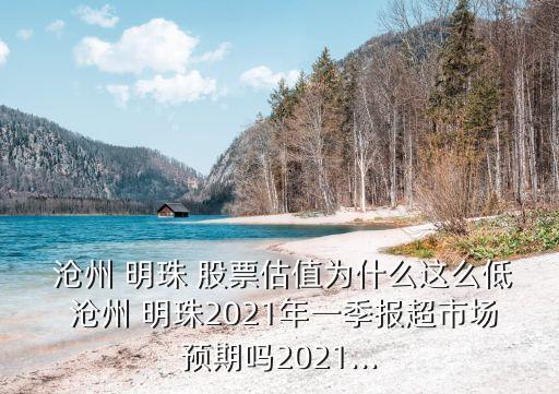  滄州 明珠 股票估值為什么這么低 滄州 明珠2021年一季報超市場預期嗎2021...