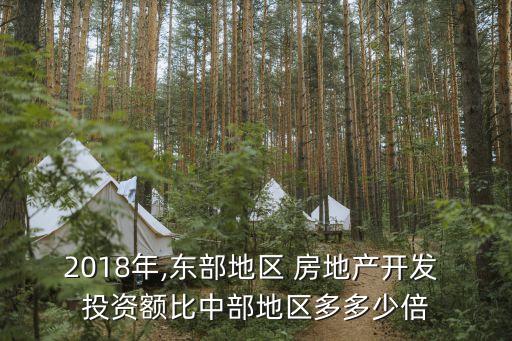 2018年,東部地區(qū) 房地產(chǎn)開發(fā) 投資額比中部地區(qū)多多少倍