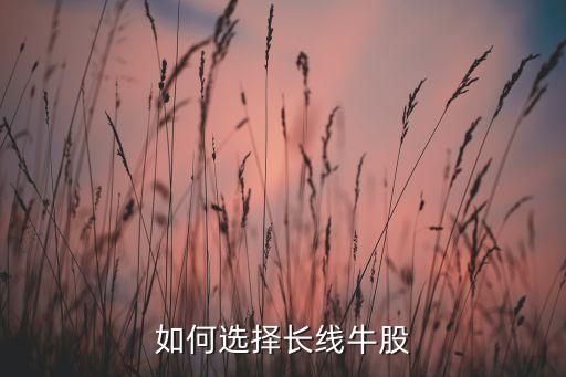 如何選擇長(zhǎng)線牛股