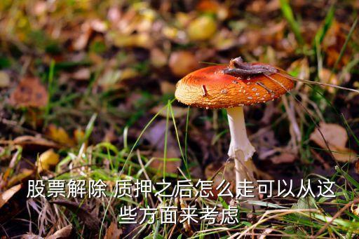  股票解除 質(zhì)押之后怎么走可以從這些方面來考慮