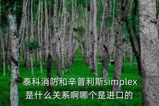  泰科消防和辛普利斯simplex是什么關(guān)系啊哪個是進(jìn)口的