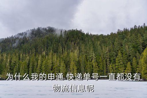 為什么我的申通 快遞單號(hào)一直都沒有物流信息呢