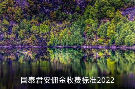 國泰君安傭金收費標準2022