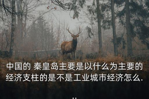 中國的 秦皇島主要是以什么為主要的經(jīng)濟支柱的是不是工業(yè)城市經(jīng)濟怎么...