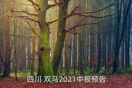  四川 雙馬2021中報(bào)預(yù)告