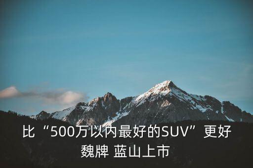 比“500萬以內(nèi)最好的SUV”更好魏牌 藍山上市