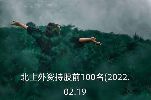 北上外資持股前100名(2022.02.19