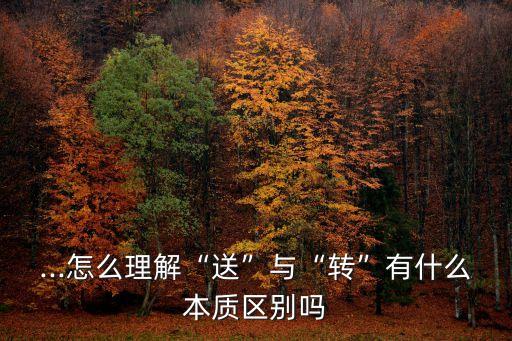 ...怎么理解“送”與“轉(zhuǎn)”有什么本質(zhì)區(qū)別嗎