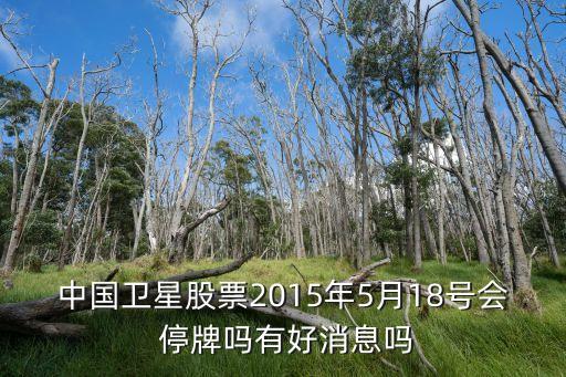 中國衛(wèi)星股票2015年5月18號(hào)會(huì) 停牌嗎有好消息嗎