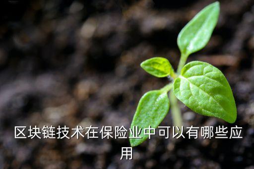  區(qū)塊鏈技術在保險業(yè)中可以有哪些應用