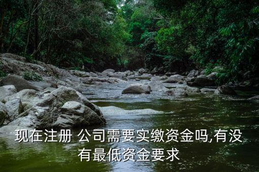 現(xiàn)在注冊(cè) 公司需要實(shí)繳資金嗎,有沒(méi)有最低資金要求