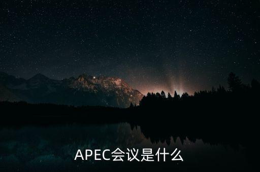 APEC會議是什么