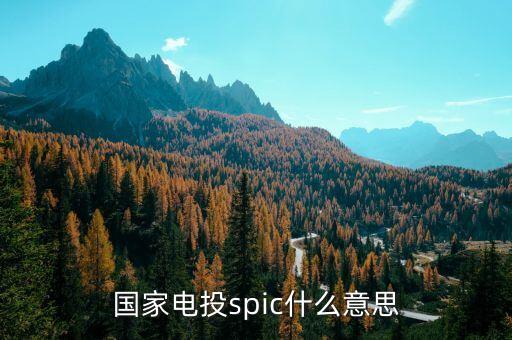 國家電投spic什么意思