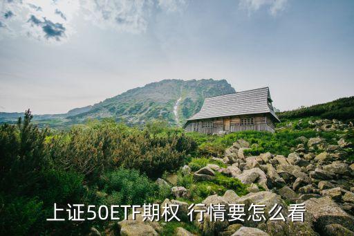 上證50ETF期權 行情要怎么看