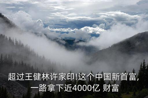 超過王健林許家印!這個中國新首富, 一路拿下近4000億 財富