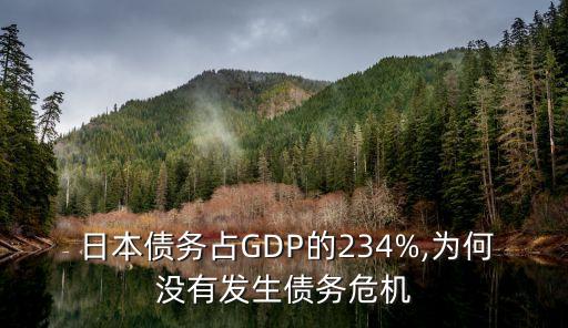  日本債務(wù)占GDP的234%,為何沒(méi)有發(fā)生債務(wù)危機(jī)