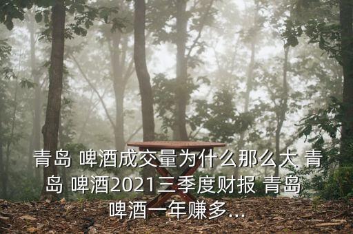  青島 啤酒成交量為什么那么大 青島 啤酒2021三季度財(cái)報(bào) 青島 啤酒一年賺多...