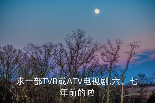 求一部TVB或ATV電視劇,六、七年前的啦