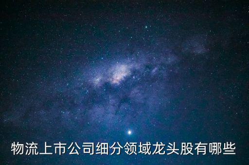 物流上市公司細(xì)分領(lǐng)域龍頭股有哪些