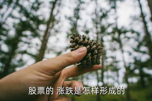  股票的 漲跌是怎樣形成的