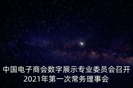 中國(guó)電子商會(huì)數(shù)字展示專業(yè)委員會(huì)召開2021年第一次常務(wù)理事會(huì)