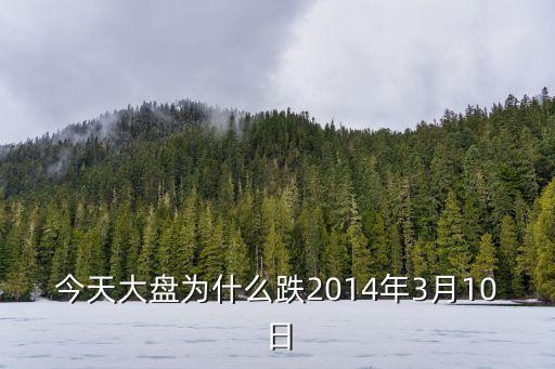 今天大盤(pán)為什么跌2014年3月10日