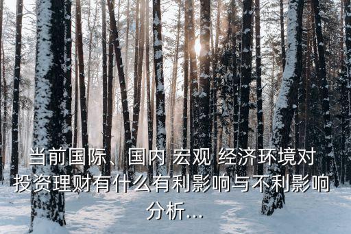 當前國際、國內(nèi) 宏觀 經(jīng)濟環(huán)境對 投資理財有什么有利影響與不利影響 分析...